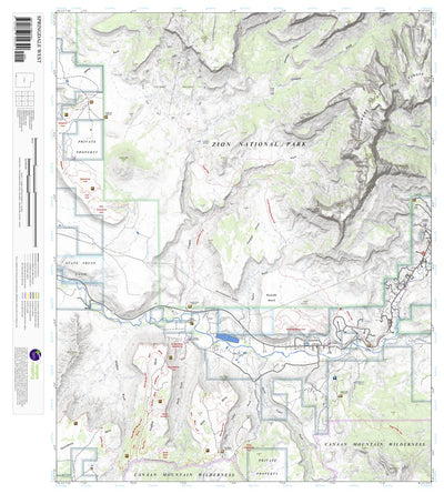 Apogee Mapping, Inc. Springdale West, Utah 7.5 Minute Topographic Map digital map