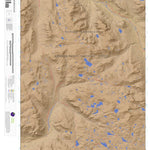 Apogee Mapping, Inc. Squaretop Mountain, Wyoming 7.5 Minute Topographic Map - Color Hillshade digital map