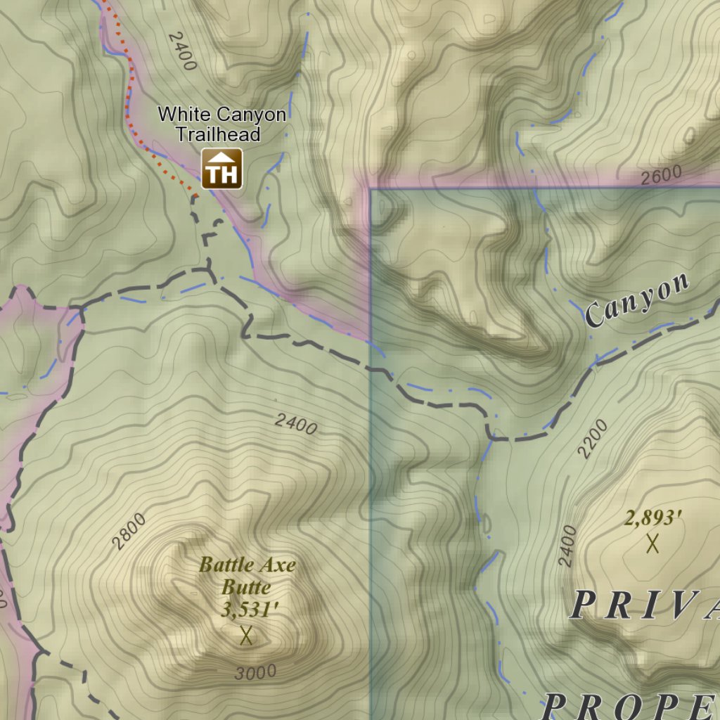 Teapot Mountain, Arizona 7.5 Minute Topographic Map - Color Hillshade ...