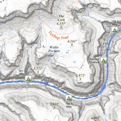 Apogee Mapping, Inc. Tuckup Canyon, Arizona 15 Minute Topographic Map digital map