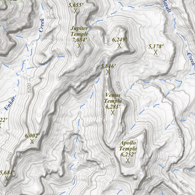 Apogee Mapping, Inc. Vishnu Temple, Arizona 15 Minute Topographic Map digital map