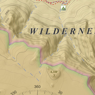 Apogee Mapping, Inc. Water Pockets, Arizona 7.5 Minute Topographic Map - Color Hillshade digital map