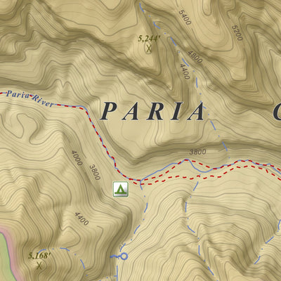 Apogee Mapping, Inc. Water Pockets, Arizona 7.5 Minute Topographic Map - Color Hillshade digital map