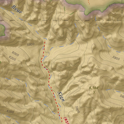 Apogee Mapping, Inc. Wilson Mountain, Arizona 7.5 Minute Topographic Map - Color Hillshade digital map