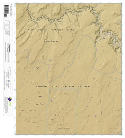 Apogee Mapping, Inc. Wrather Arch, Arizona 7.5 Minute Topographic Map - Color Hillshade digital map