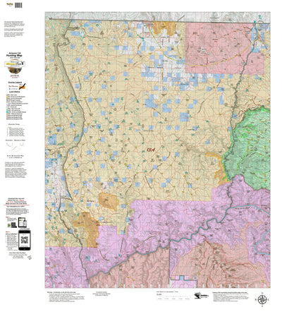 Arizona HuntData LLC Arizona Unit 13A Mule Deer Hybrid Map digital map