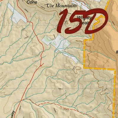Arizona HuntData LLC Arizona Unit 15D Mule Deer Hybrid Map digital map