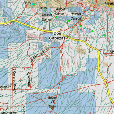 Arizona HuntData LLC Arizona Unit 30A Land Ownership and Deer Concentrations digital map