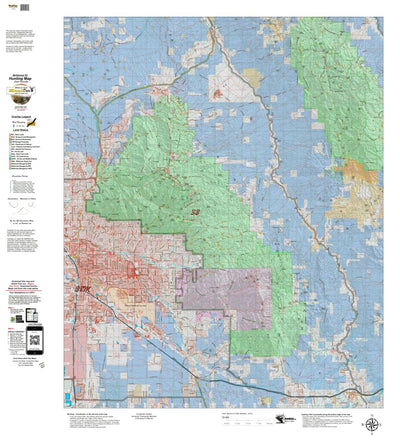 Arizona HuntData LLC Arizona Unit 33 Land Ownership and Deer Concentrations digital map