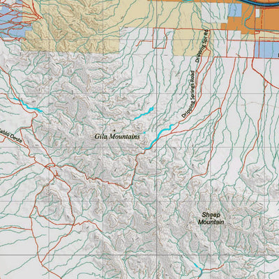 Arizona HuntData LLC Arizona Unit 40Be Mule Deer Hybrid Map digital map