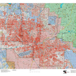 Arizona HuntData LLC Arizona Unit 47M Land Ownership and Deer Concentrations digital map