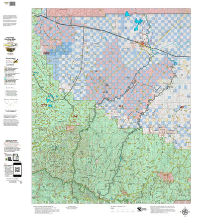 Arizona HuntData LLC Arizona Unit 4A Mule Deer Hybrid Map digital map