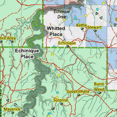 Arizona HuntData LLC Arizona Unit 4A Mule Deer Hybrid Map digital map