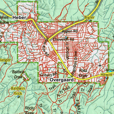 Arizona HuntData LLC Arizona Unit 4B Land Ownership and Deer Concentrations digital map