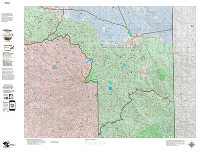 Arizona HuntData LLC AZ Unit 1 Land Ownership Map digital map