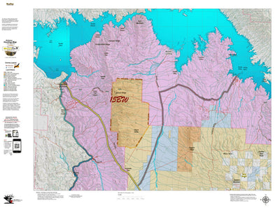 Arizona HuntData LLC AZ Unit 15BW Land Ownership Map digital map