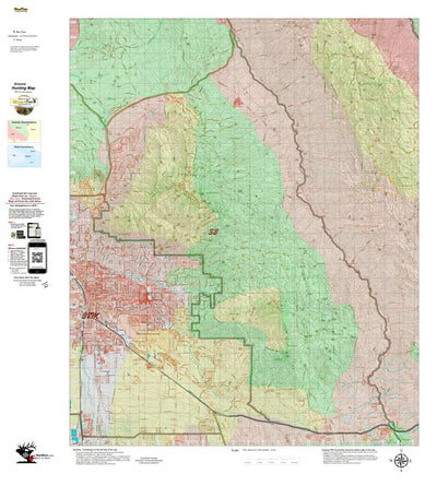 Arizona HuntData LLC AZ Unit 33 Mule Deer Concentrations digital map