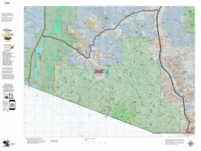 Arizona HuntData LLC AZ Unit 36B Land Ownership Map digital map