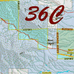 Arizona HuntData LLC AZ Unit 36C Land Ownership Map digital map