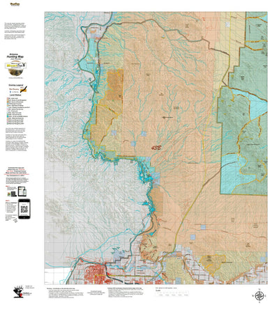 Arizona HuntData LLC AZ Unit 43B Land Ownership Map digital map