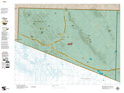 Arizona HuntData LLC AZ Unit 46B Land Ownership Map digital map