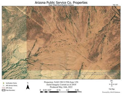 ASciS Solutions Hopi Tile 191 digital map