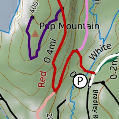 Aspetuck Land Trust Trout Brook Valley Conservation Area Trail Map digital map