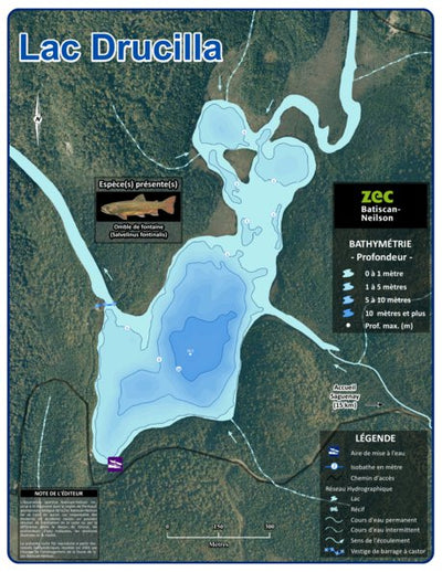 Association sportive Batiscan-Neilson inc. / Zec Batiscan-Neilson Zec Batiscan-Neilson / Lac Drucilla digital map