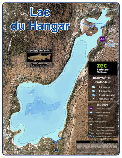 Association sportive Batiscan-Neilson inc. / Zec Batiscan-Neilson Zec Batiscan-Neilson / Lac du Hangar digital map