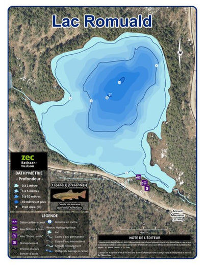 Association sportive Batiscan-Neilson inc. / Zec Batiscan-Neilson Zec Batiscan-Neilson / Lac Romuald digital map