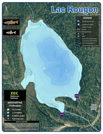 Association sportive Batiscan-Neilson inc. / Zec Batiscan-Neilson Zec Batiscan-Neilson / Lac Rougon digital map