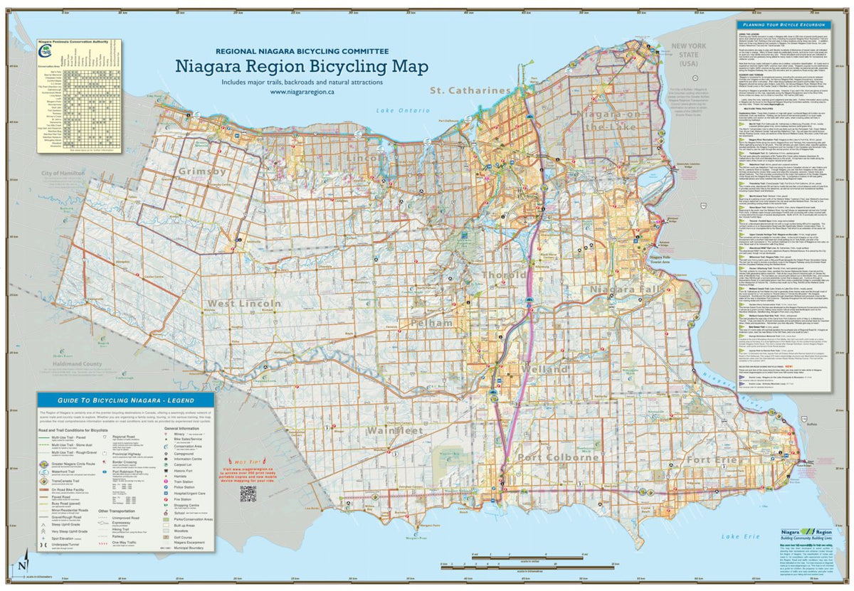 2011 Niagara Region Bicycling Map by Avenza Systems Inc. | Avenza Maps