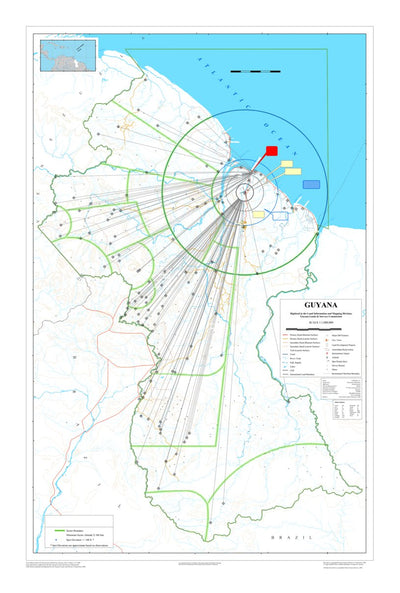Avenza Systems Inc. Aerodrome Chart of Guyana digital map