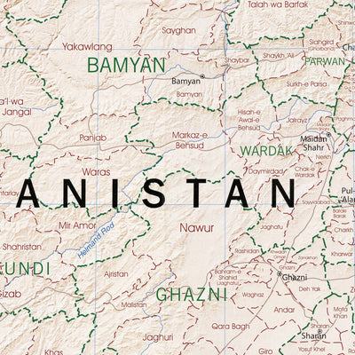 Avenza Systems Inc. Afghanistan-Pakistan Administrative Divisions digital map