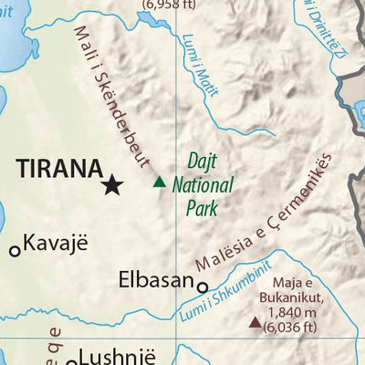 Avenza Systems Inc. Albania Physiography digital map