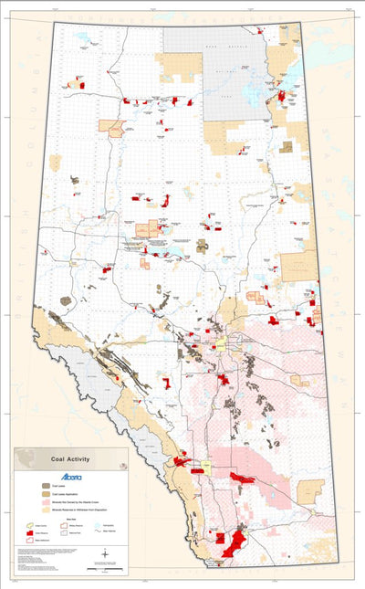 Avenza Systems Inc. Alberta Coal Dispositions digital map