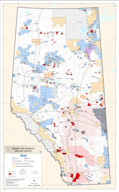 Avenza Systems Inc. Alberta Metallic Dispositions digital map