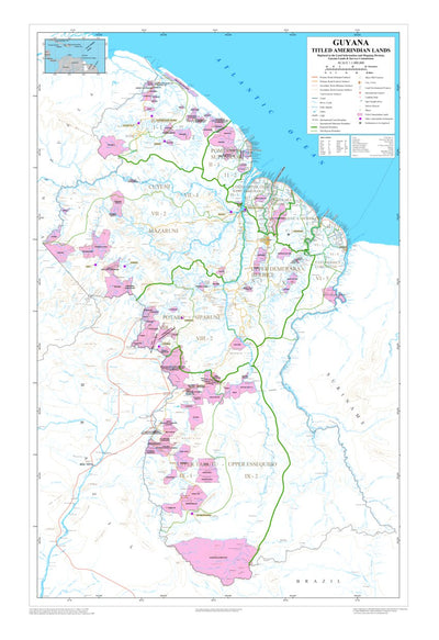 Avenza Systems Inc. Amerindian Lands of Guyana digital map