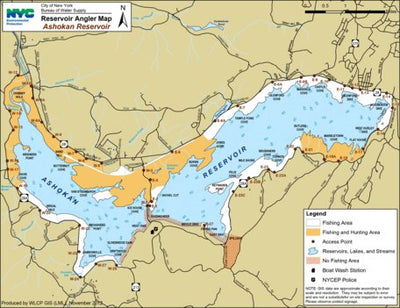 Avenza Systems Inc. Ashokan Angler Reservoir Map digital map