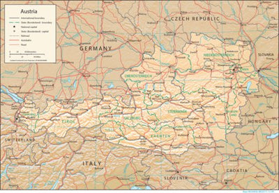 Avenza Systems Inc. Austria Physiography digital map