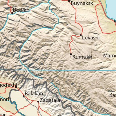 Avenza Systems Inc. Azerbaijan Physiography digital map