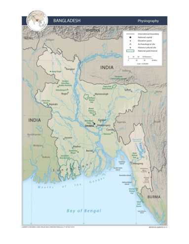 Avenza Systems Inc. Bangladesh Physiography digital map