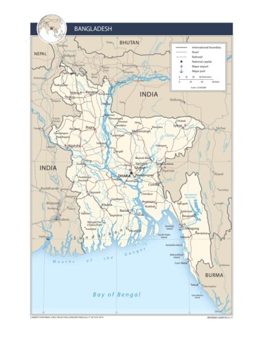 Avenza Systems Inc. Bangladesh Transportation digital map