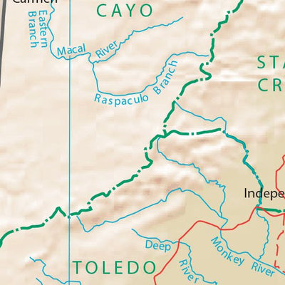Avenza Systems Inc. Belize Physiography digital map