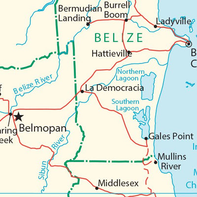 Avenza Systems Inc. Belize Transportation digital map