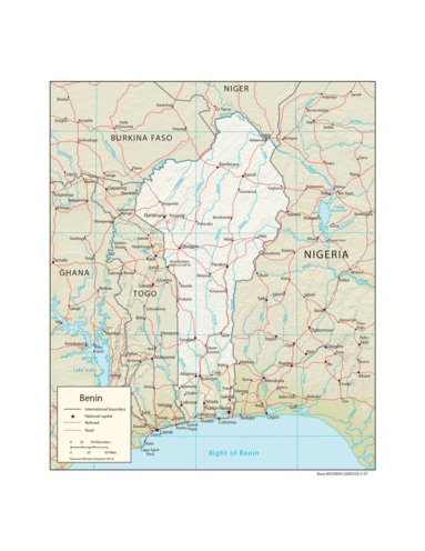 Avenza Systems Inc. Benin Physiography digital map