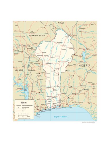 Avenza Systems Inc. Benin Transportation digital map