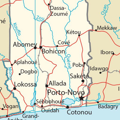 Avenza Systems Inc. Benin Transportation digital map
