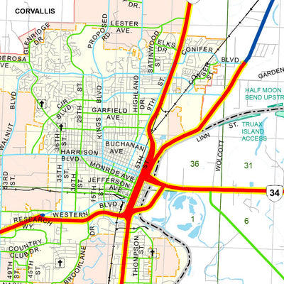 Avenza Systems Inc. Benton County Sheet 1 digital map