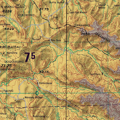 Avenza Systems Inc. Bethlehem, Republic of South Africa; Lesotho - sh-35-3 digital map